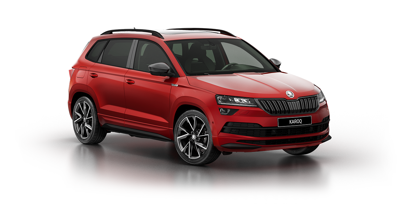 Шкода коробок. Skoda Karoq. Karoq Skoda Sportline White. Skoda Karoq на белом фоне. Шкода Карок конфигуратор.